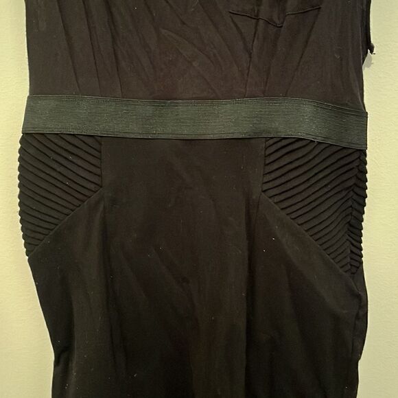 Free People size medium black t shirt dress with front pocket - Picture 3 of 7